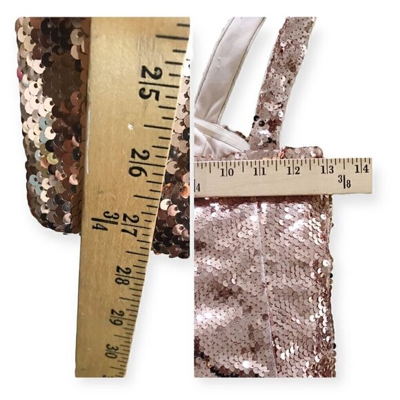 Boohoo square neck sequin good mini dress, Size P4, New with tag, - Picture 11 of 11